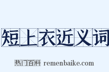 短上衣近义词是什么意思的图片